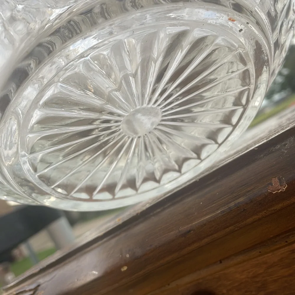 80s Federal Glass ten Cup Punch Bowl